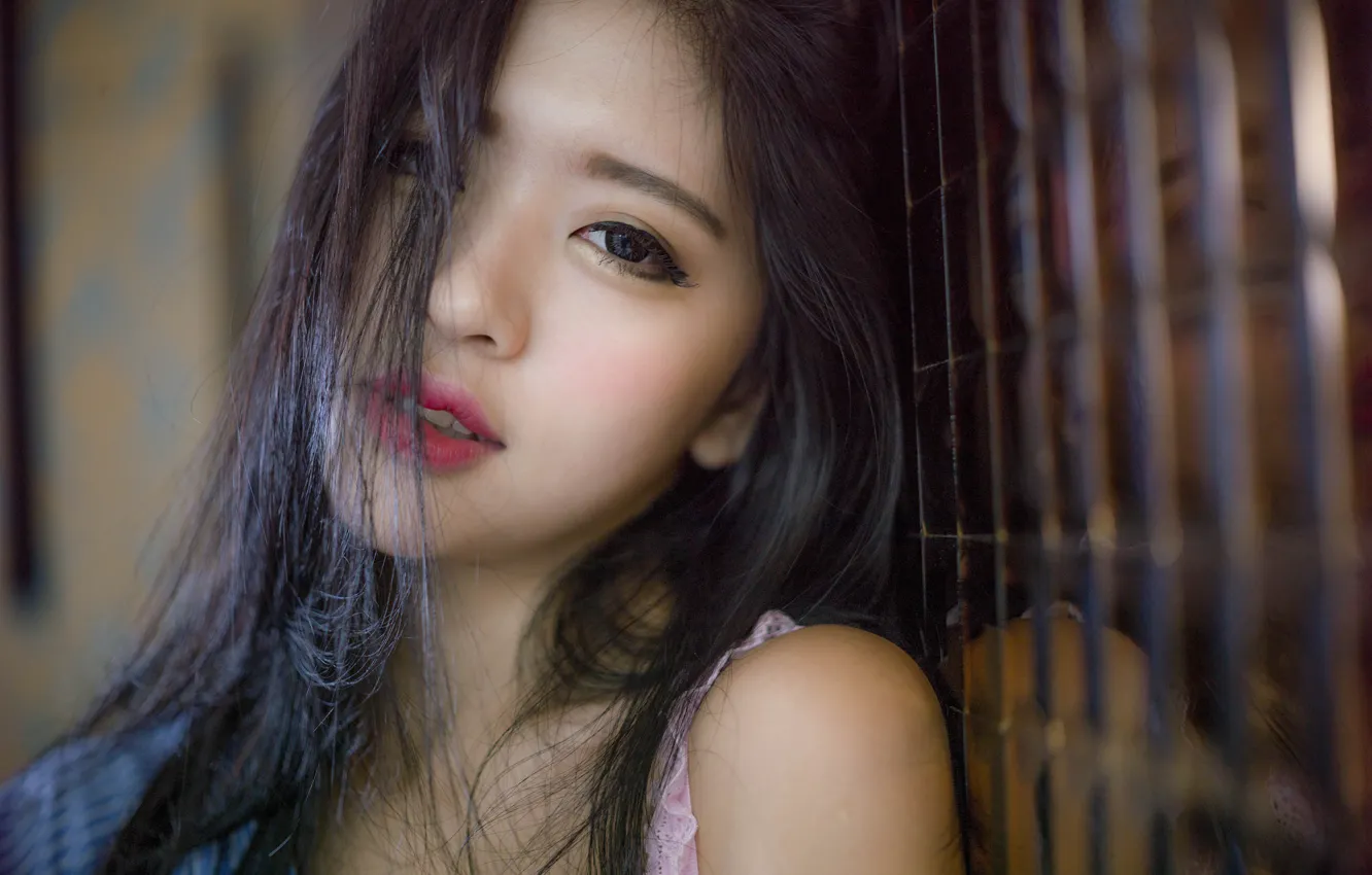 Photo wallpaper mood, face, asian, oriental