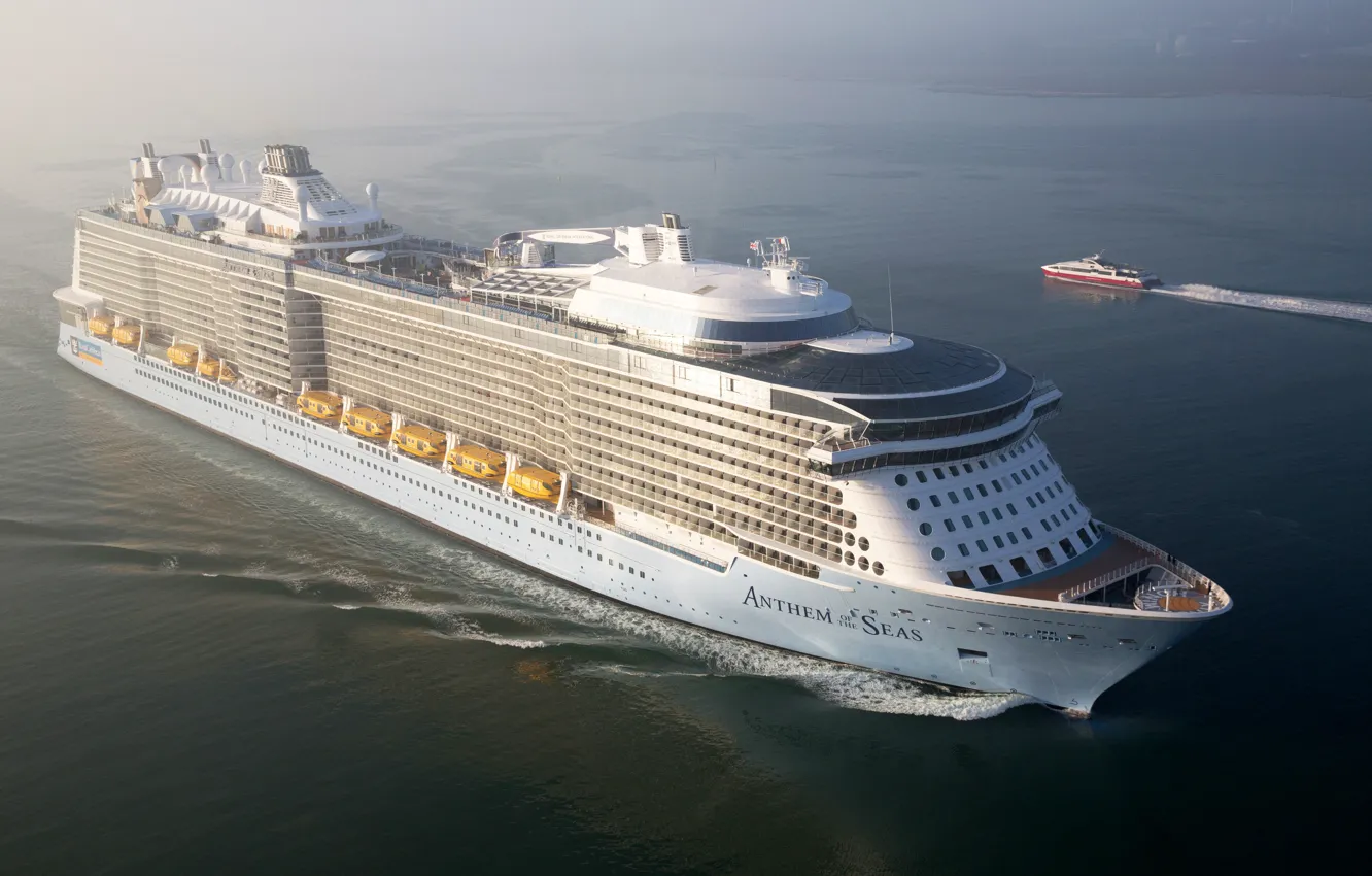 Photo wallpaper sea, The ship, liner, ferry, passenger, Anthem of the Seas, Passenger Liner