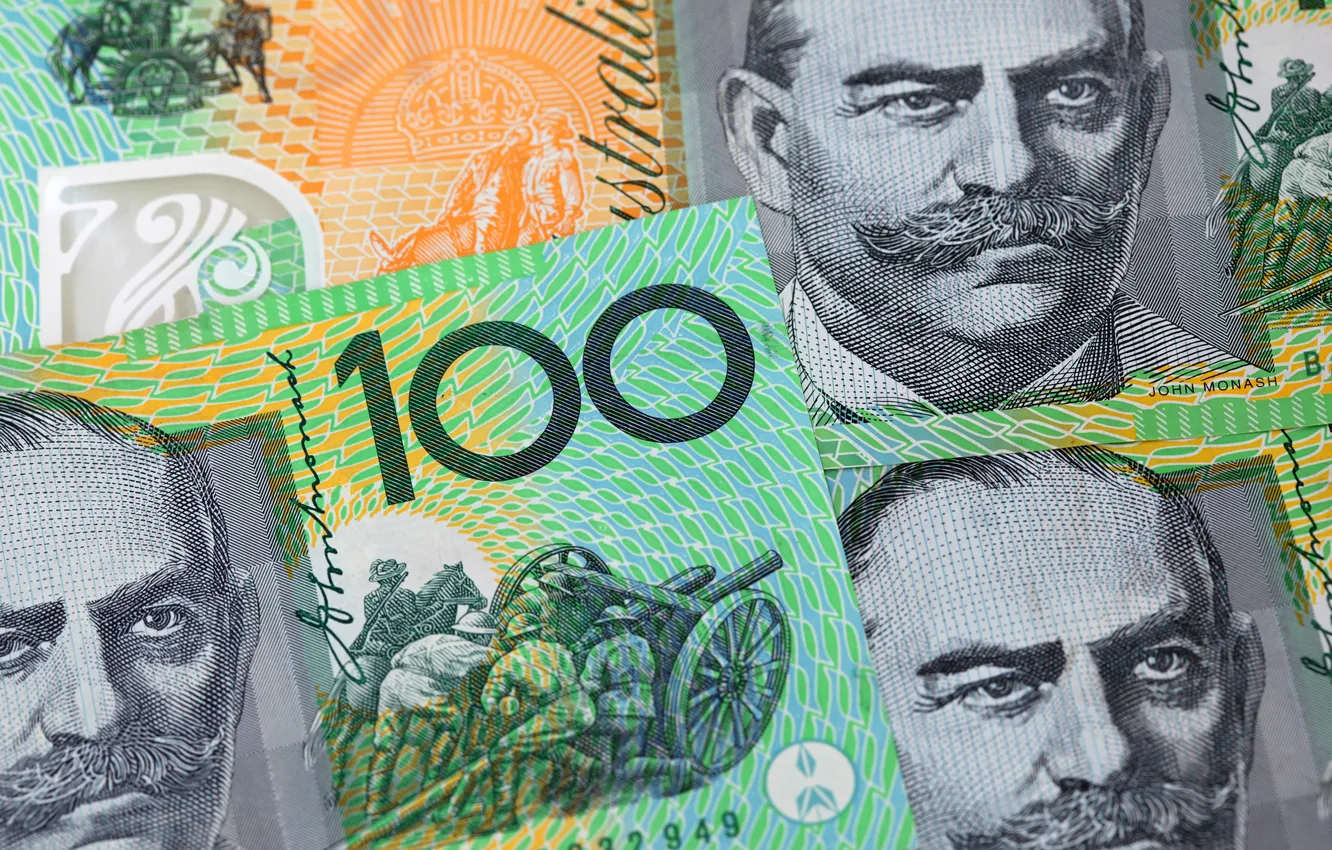 Photo wallpaper note, dollar, australia, 100