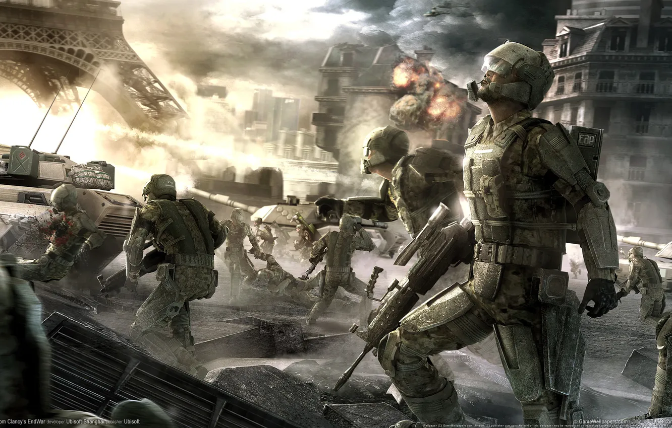 Photo wallpaper war, gun, guy, end war