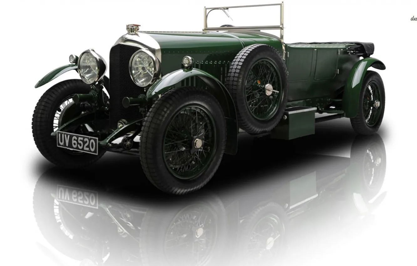 Photo wallpaper car, green, bentley, racing, british