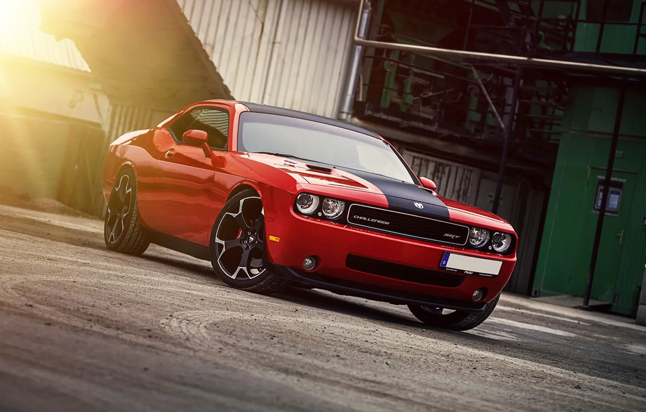 Photo wallpaper Dodge, Challenger, muscle car