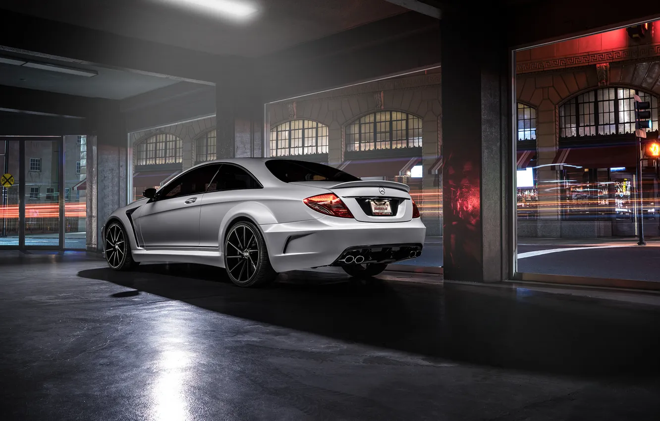Photo wallpaper Mercedes-Benz, Body, AMG, Wide, Rear, Ligth, CL63, Customs