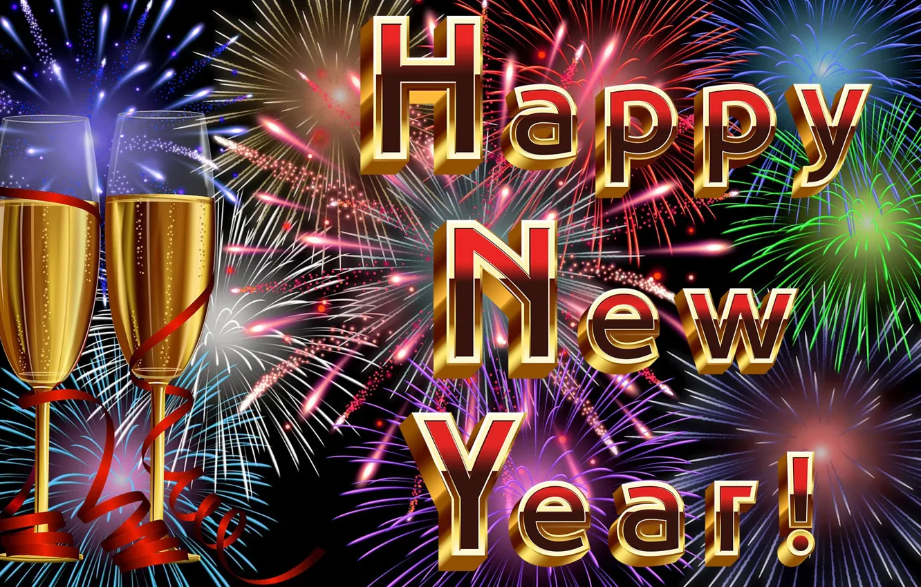 Photo wallpaper Graphics, New Year, New Year ' s Eve