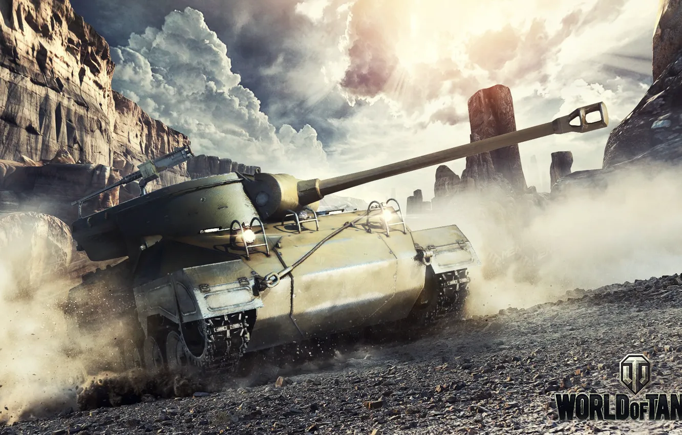 Photo wallpaper the game, USA, games, art, World of Tanks, Wargaming Net, FuriousGFX, M18 Hellcat