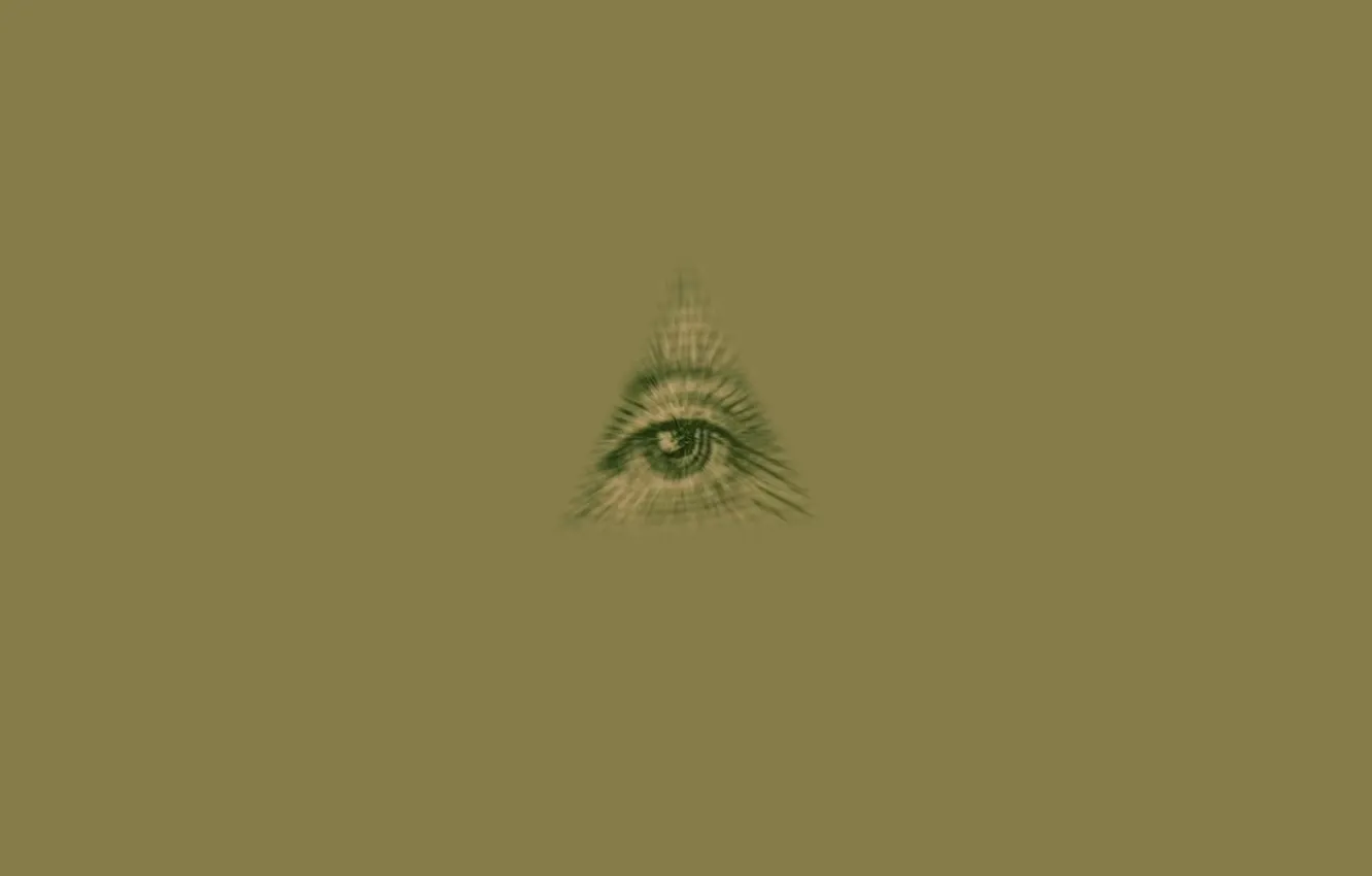 Photo wallpaper eyes, minimalism, triangle, masons, 1 color, the Illuminati, The Illuminati, Masons