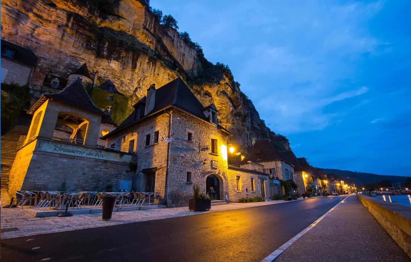 Photo wallpaper France, municipality, La Roque Gageac