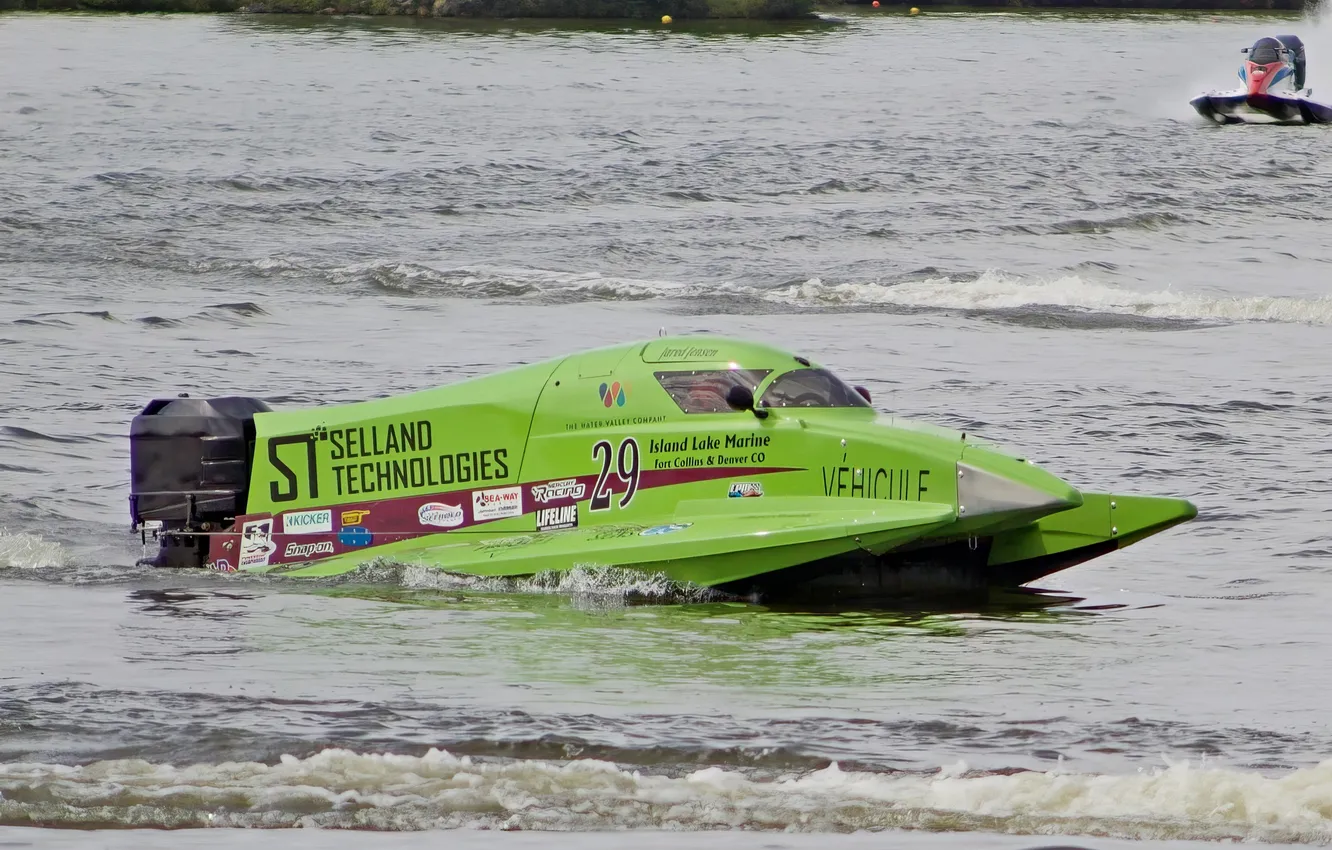 Photo wallpaper race, boat, speed