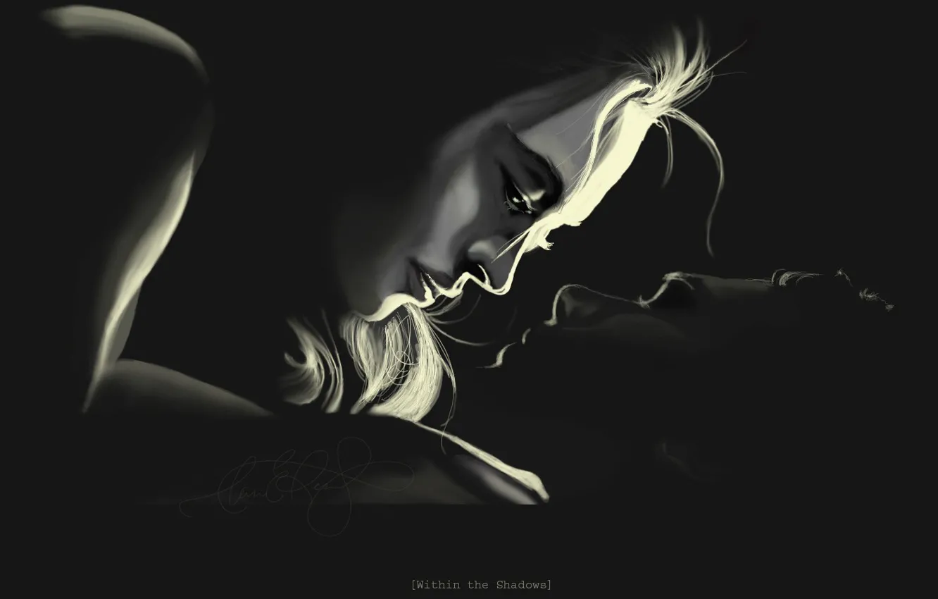 Photo wallpaper girl, love, guy