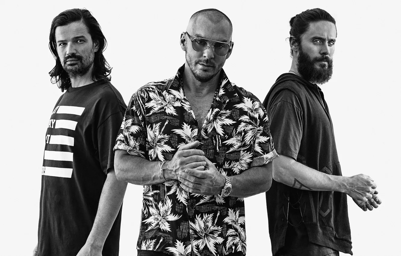 Photo wallpaper Jared Leto, Shannon Leto, Jared Leto, 30 seconds to mars, Tomislav Milicevic, Shannon Leto, Tomislav …