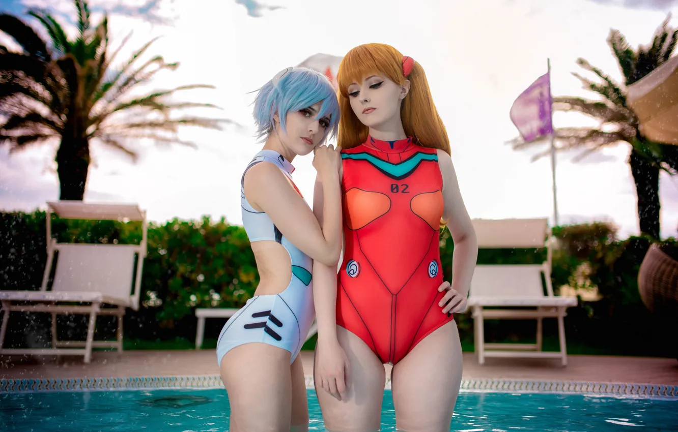 Photo wallpaper swimsuit, girl, cosplay