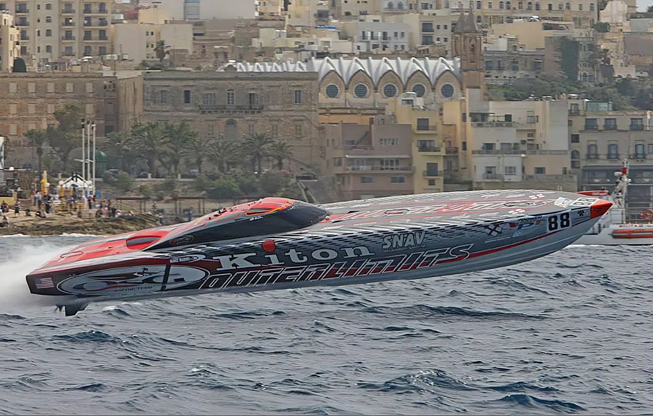 Photo wallpaper race, boat, speed