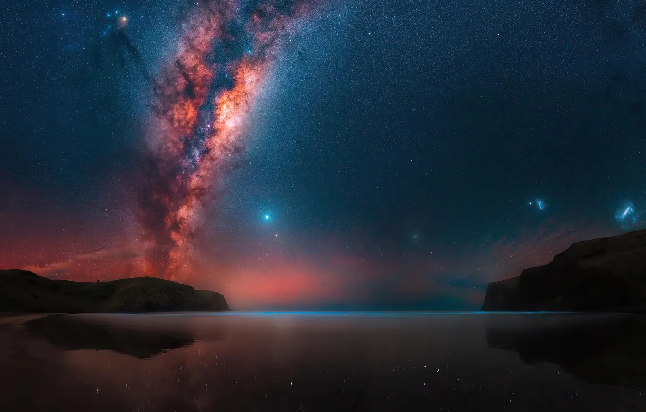 Photo wallpaper Night, Space, Dreams, The milky way, Space, Night, Dreams, Milky Way