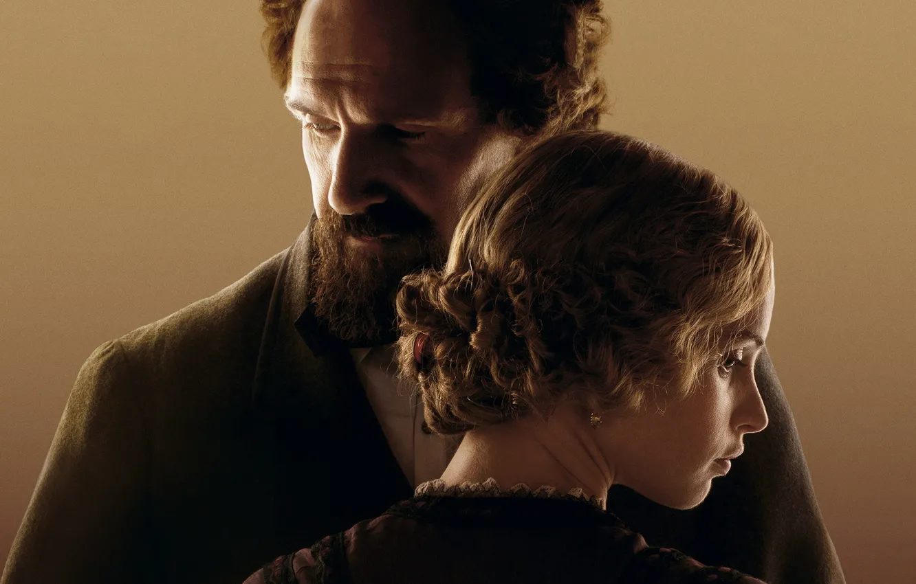 Photo wallpaper Ralph Fiennes, Felicity Jones, The Invisible Woman, the invisible woman