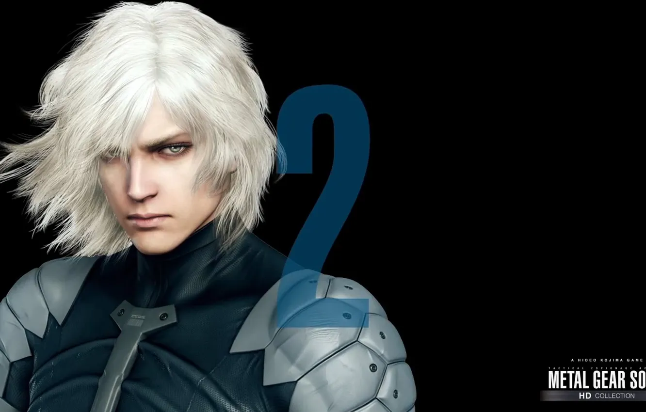 Photo wallpaper the dark background, guy, metal gear solid, Raiden