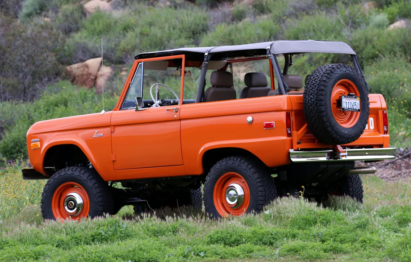 Photo wallpaper Ford, 1966, Bronco, 2019, convertible top, ICON Old School BR