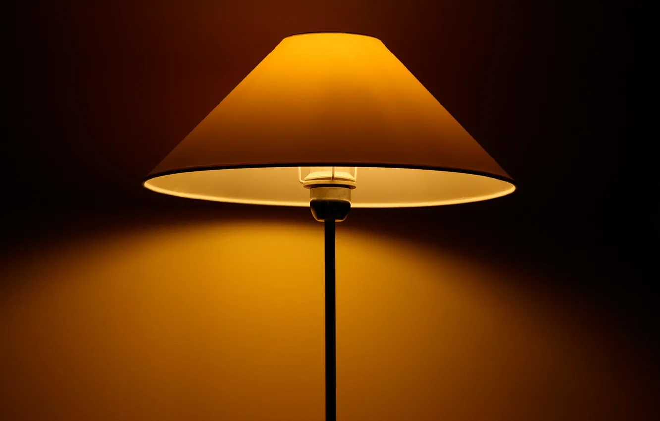 Photo wallpaper light, yellow, lamp