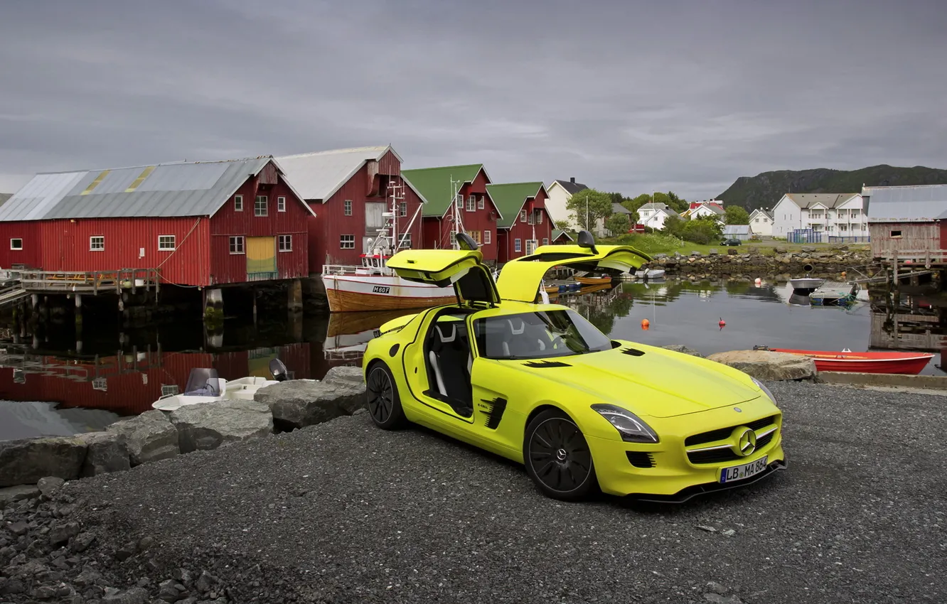 Photo wallpaper tuning, mercedes-benz, sls amg