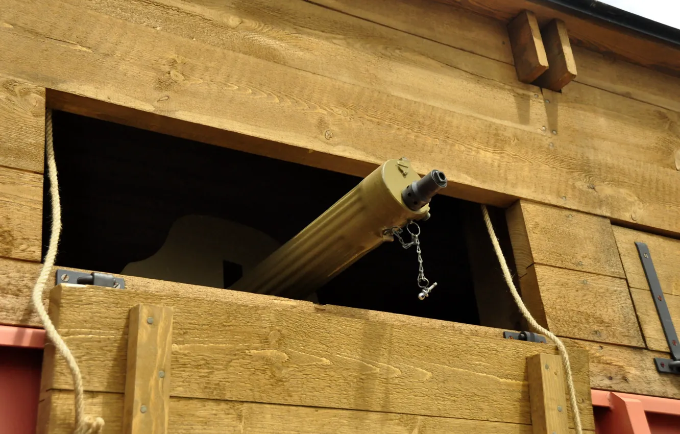 Photo wallpaper weapons, shelter, machine gun, easel, Maxim