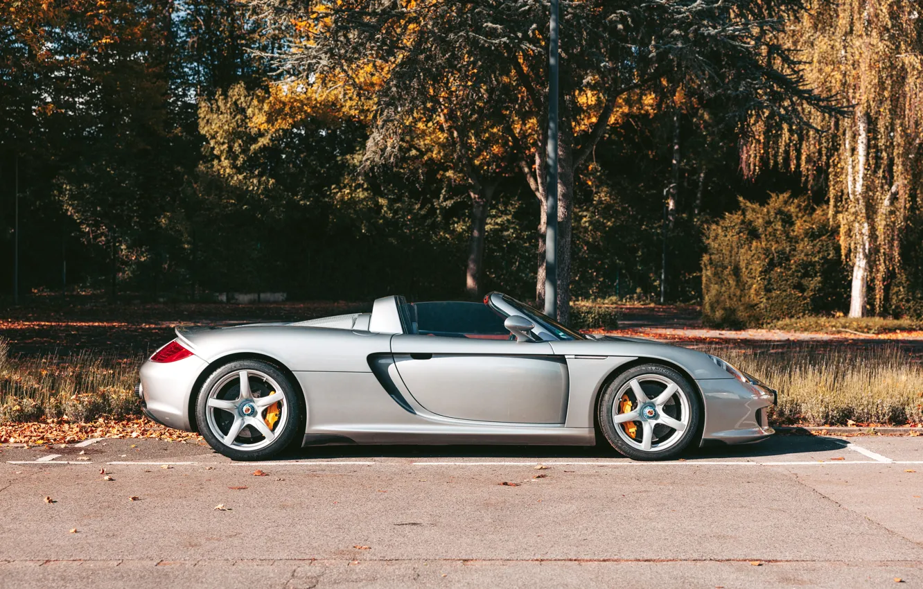 Photo wallpaper Porsche, side, Porsche Carrera GT