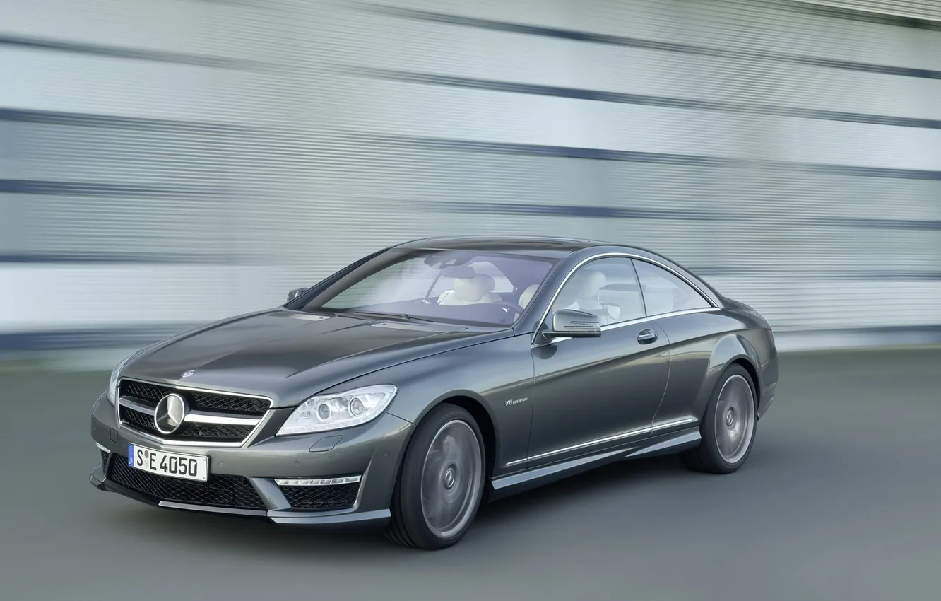 Photo wallpaper grey, sedan, AMG