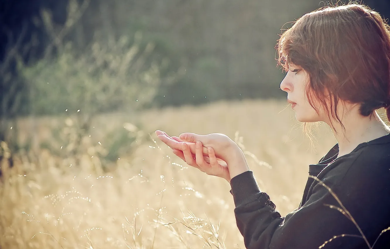 Photo wallpaper summer, girl, light, mood