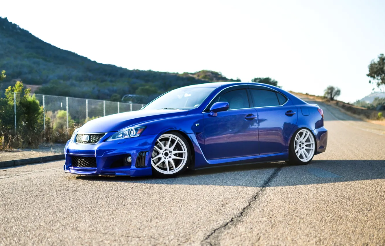 Photo wallpaper Lexus, blue