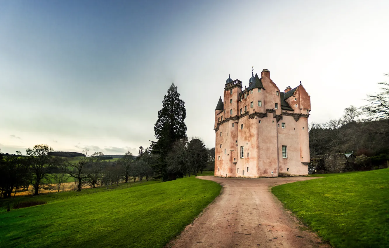Photo wallpaper Scotland, United Kingdom, Craigievar Castle