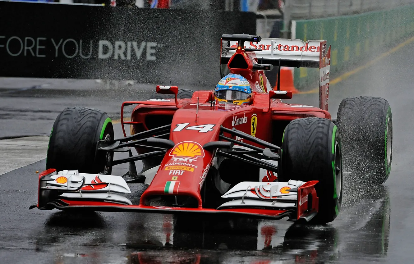 Photo wallpaper Ferrari, F14