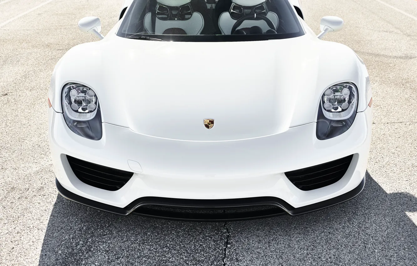 Photo wallpaper Porsche, close-up, 918, Porsche 918 Spyder