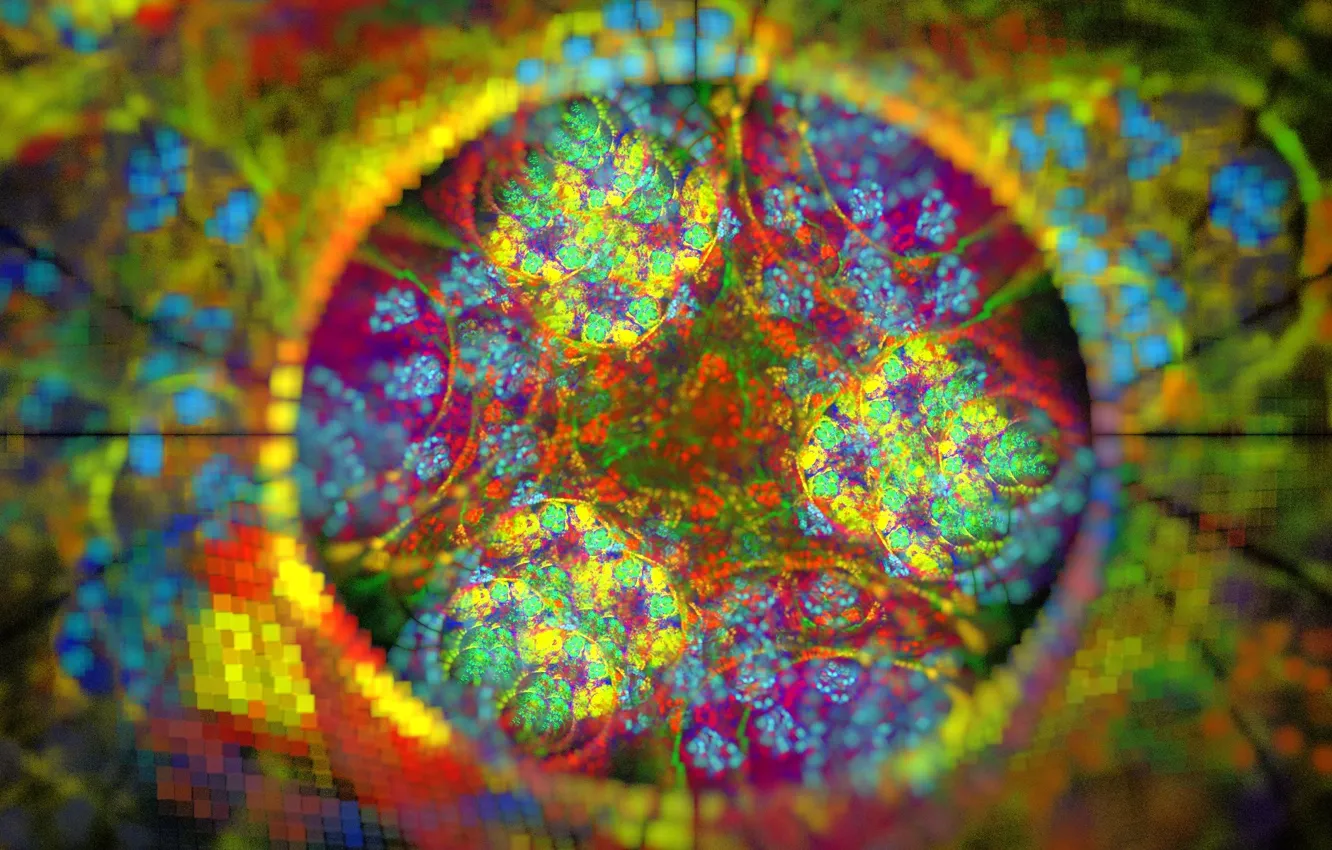 Photo wallpaper circles, abstraction, Wallpaper, pattern, figure, color, focus, blur