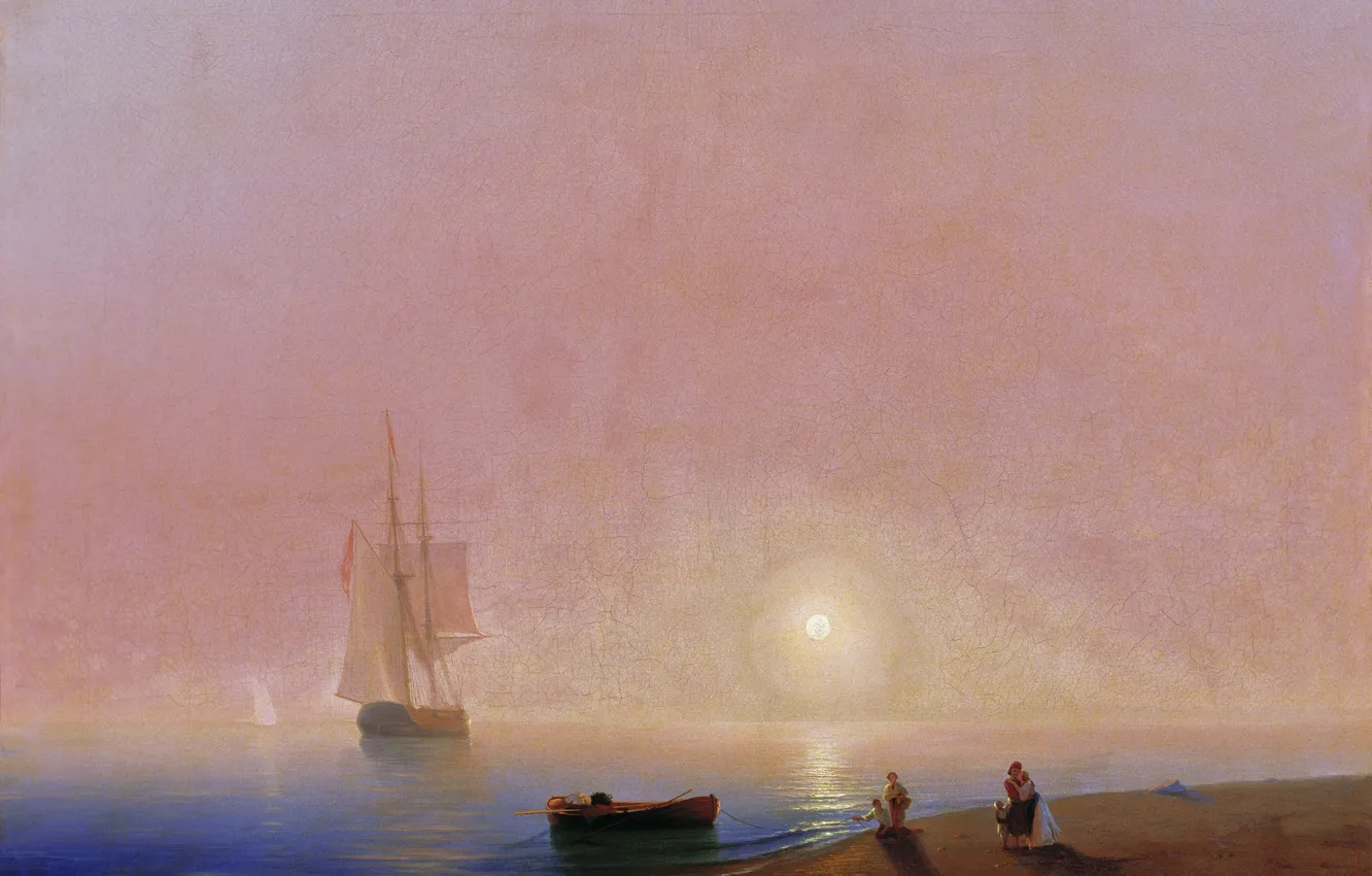 Photo wallpaper goodbye, Ivan Aivazovsky, (1817-1900), 1869
