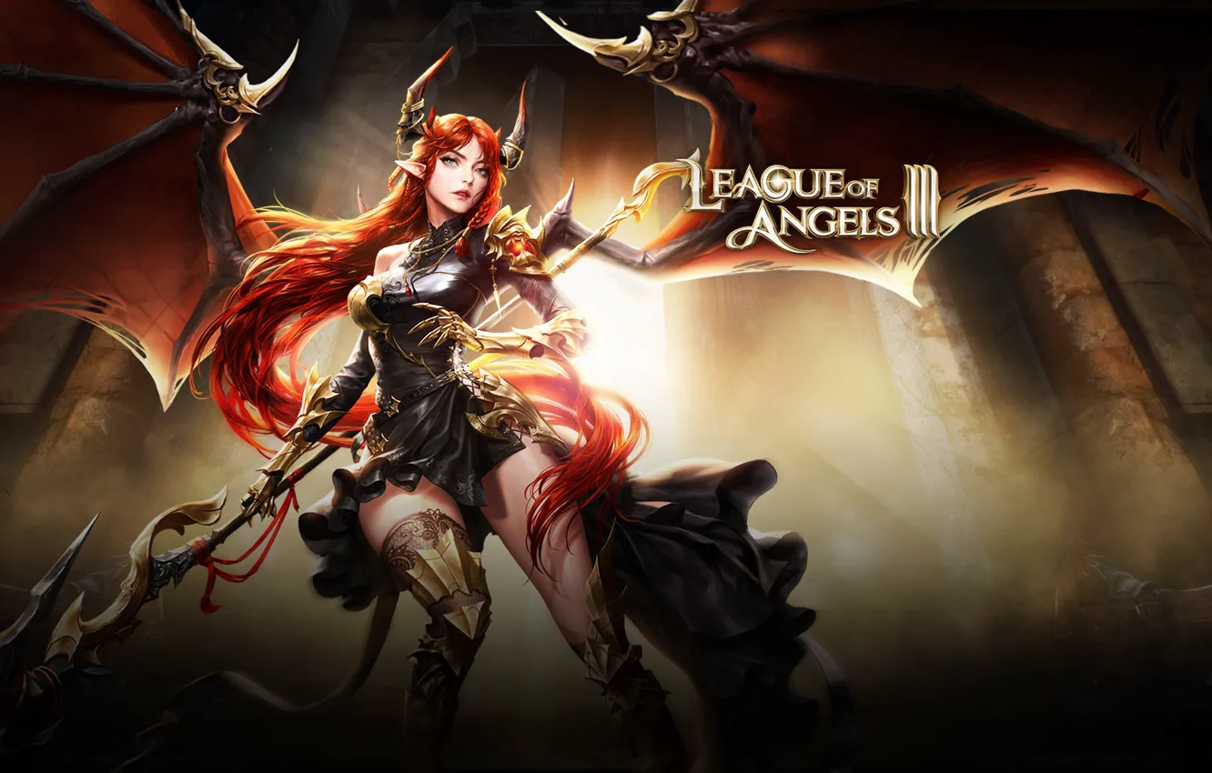 Photo wallpaper weapons, angel, warrior, League of Angels, League of angels