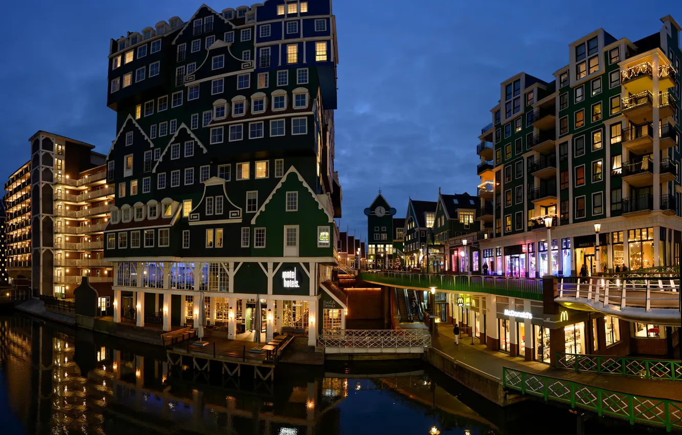 Photo wallpaper building, Netherlands, Zaandam