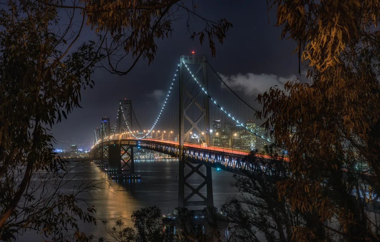 Photo wallpaper CA, USA, California, San Francisco, Bay Bridge