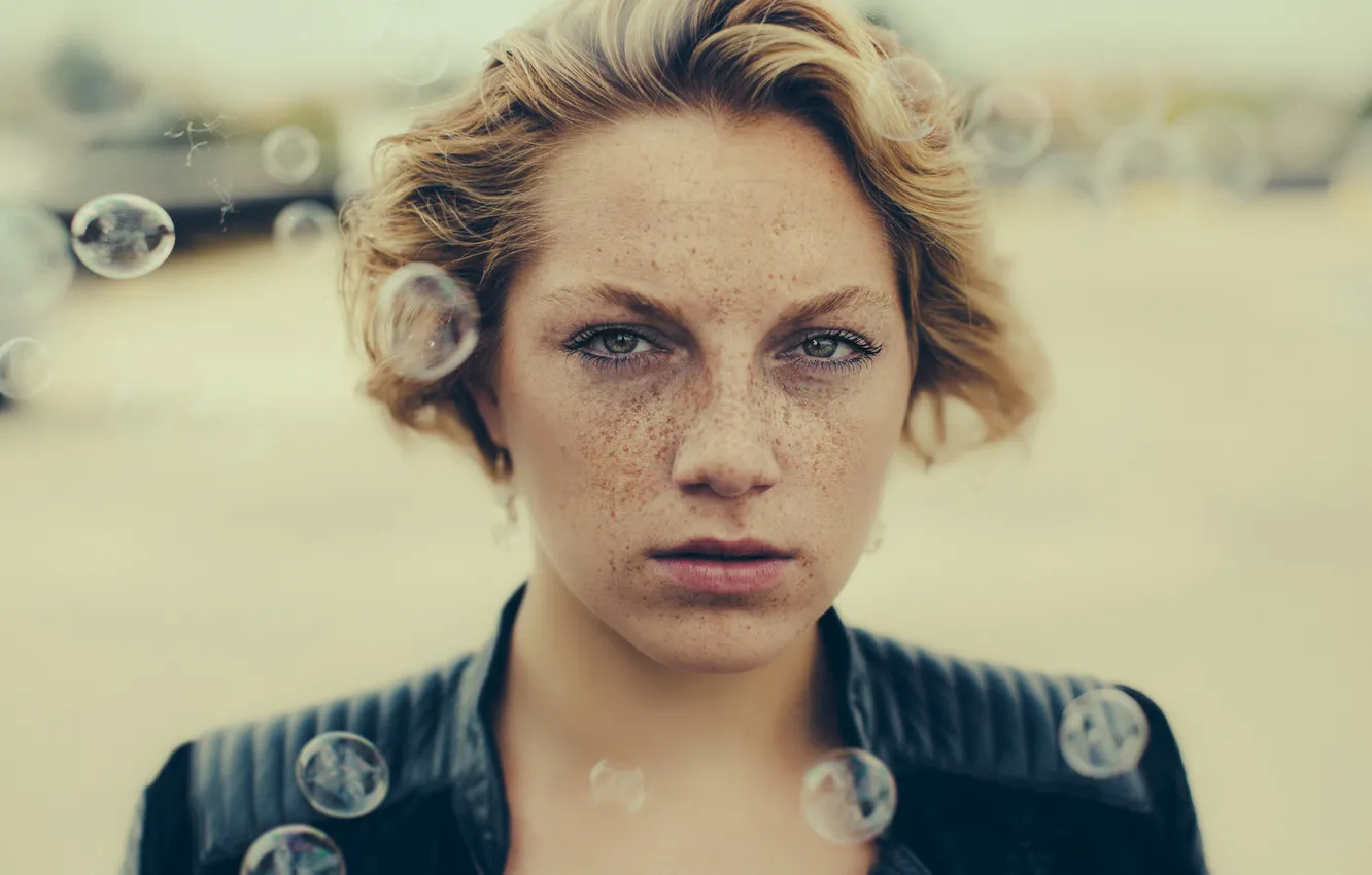 Photo wallpaper look, girl, portrait