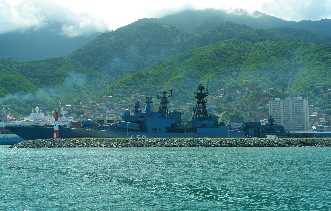 Photo wallpaper ship, large, Venezuela, anti-submarine, Admiral Chabanenko, visit