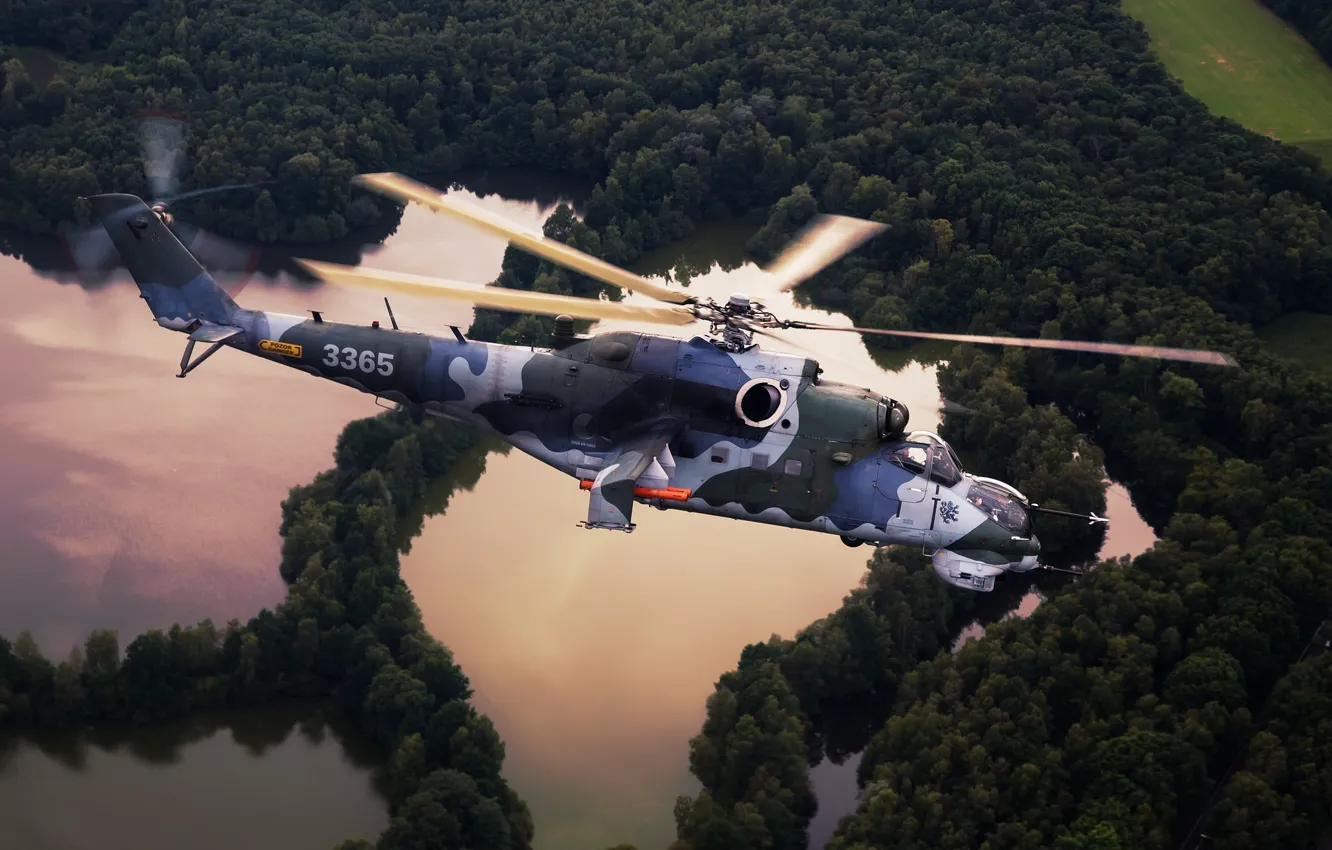 Photo wallpaper helicopter, Hind, MiL Mi-2435