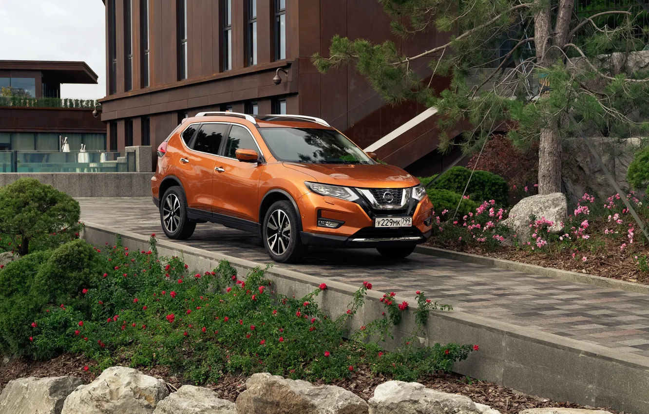 Photo wallpaper Nissan, crossover, X-Trail