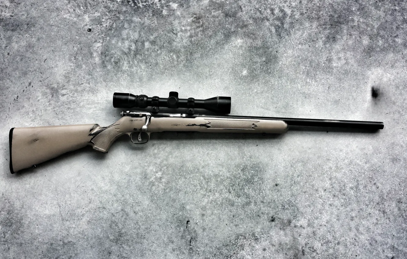 Photo wallpaper weapons, rifle, sniper, Savage Mk II