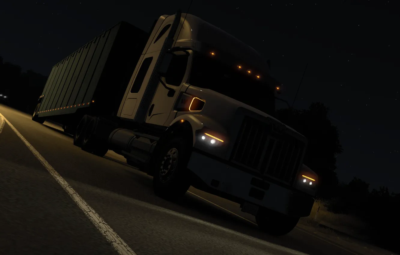 Photo wallpaper Rig, truck, ATS, American Truck Simulator