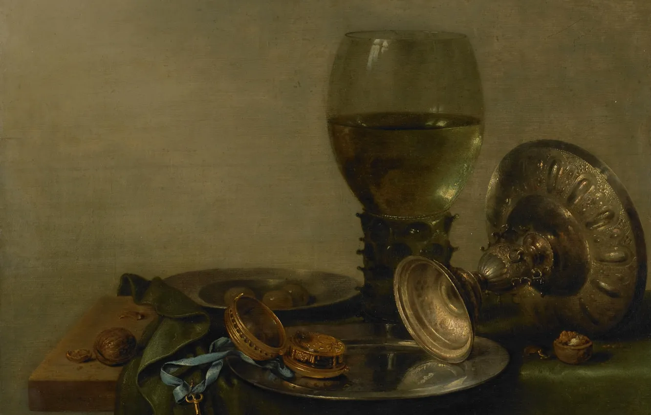 Photo wallpaper oil, picture, Willem Claesz Heda, Still life with Cup