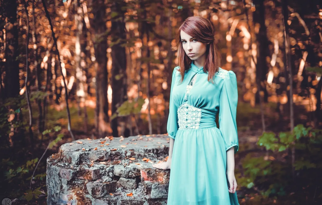 Photo wallpaper look, girl, girl, Julie Resh