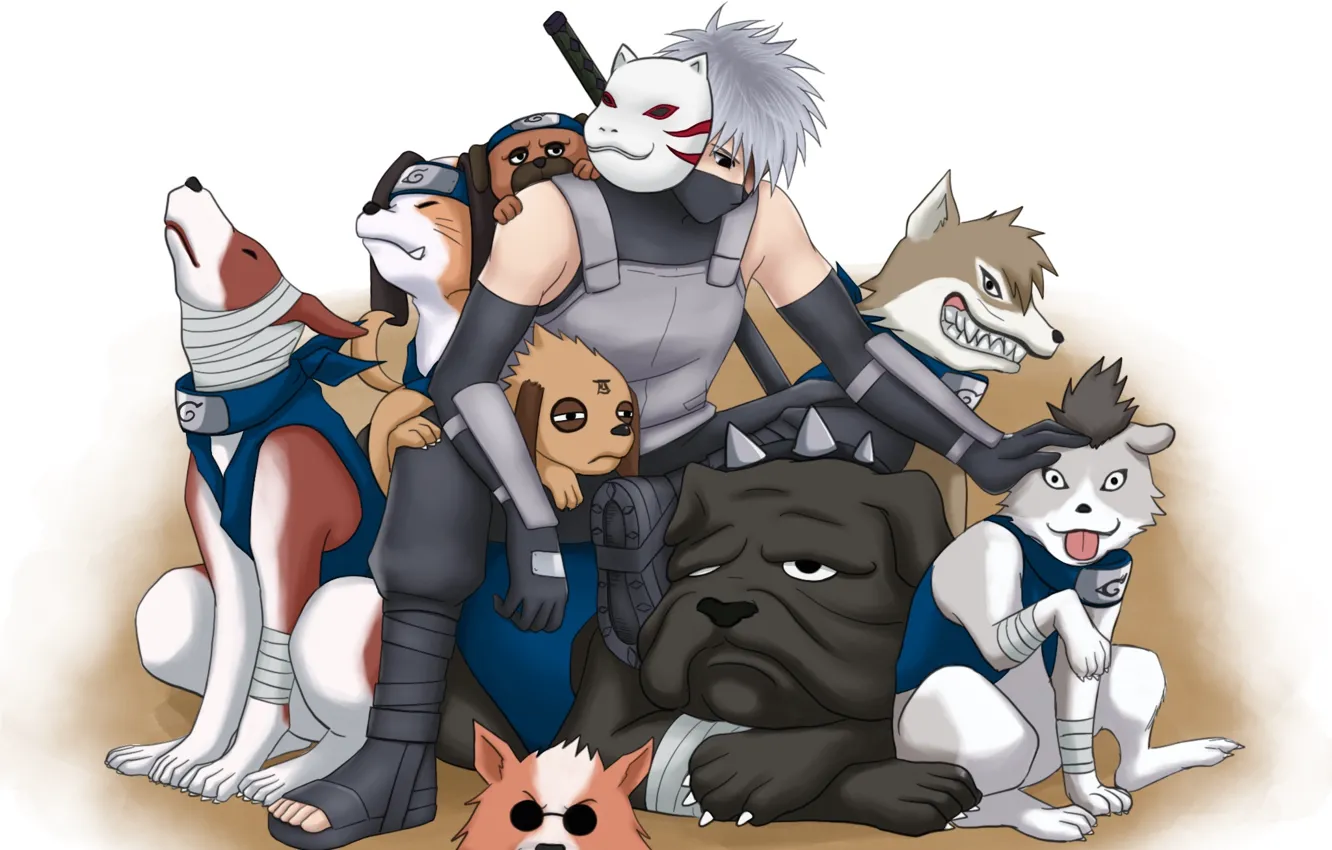 Photo wallpaper Naruto, anime, manga, Kakashi, ANBU, japonese, Naruto Shipuden