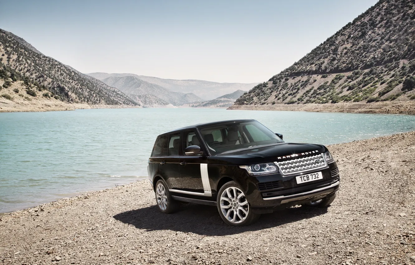 Wallpaper machine, shore, SUV, Land Rover, Range Rover, beautiful for ...