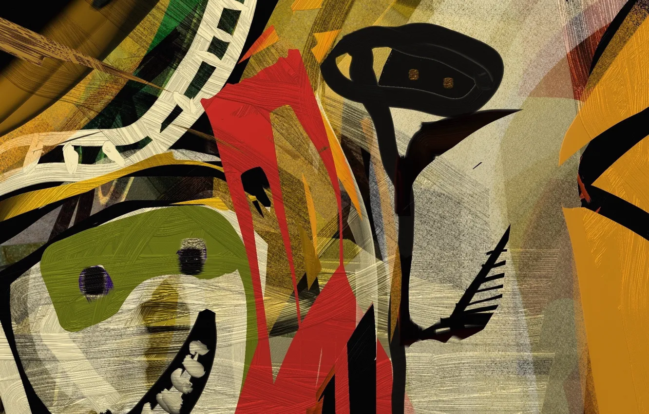 Photo wallpaper abstraction, color, form