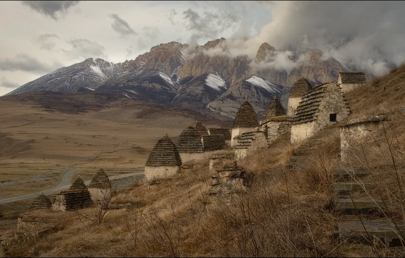 Photo wallpaper North Ossetia, Alania, City of the dead, Dargavs