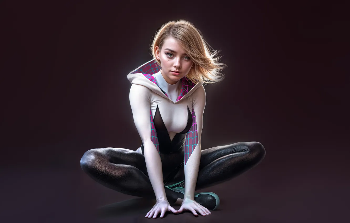 Photo wallpaper night, Gwen Stacy, swinger