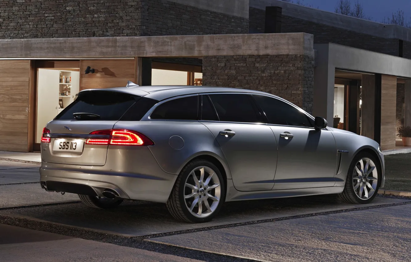 Photo wallpaper jaguar, sportbrake