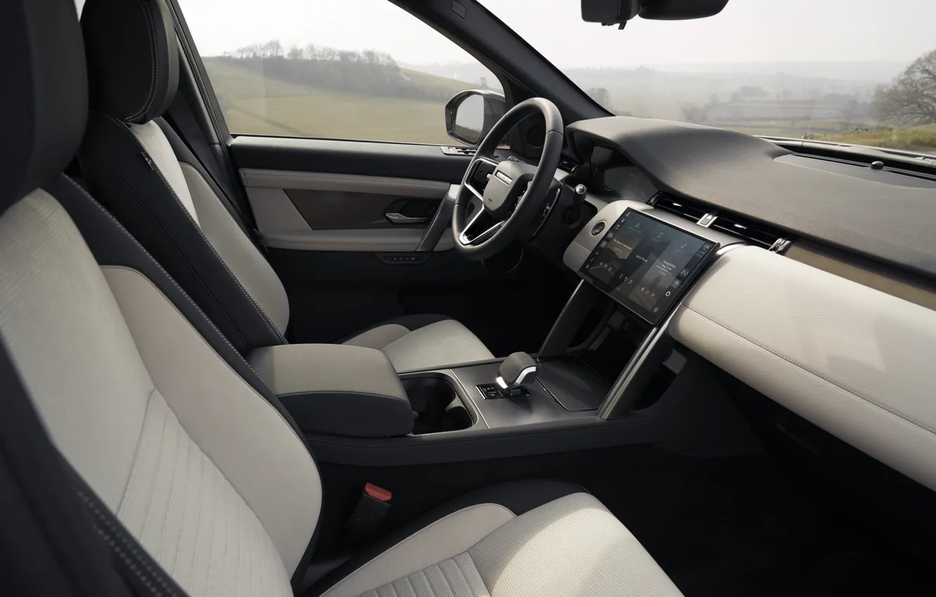 Photo wallpaper Land Rover, the interior of the car, Land Rover Discovery Sport HSE